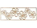 Miniatyrbillede 4 af 5: Vægdekoration Guld Metal 31 x 90 cm Rektangulær Vægpynt til Stuen Dekor til Soveværelse Design Dekoration til Væg Blomster