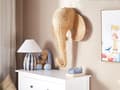 Miniatyrbillede 2 af 6: Elefant Trofæ Vægdekoration Rattan 83 x 75 cm Jagttrofæ Vægpynt Dyretrofæ til Væg Børneværelse Vægtrofæ Trofæ Legetøj til Børn