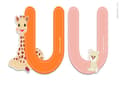 Miniatyrbild 1 av 2: Janod - Bokstaven U Sophie the Giraffe - JURATOYS