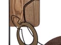 Pikkukuva 5 / 6: Seinäkoriste ruskea rauta MDF 50 x 50 cm käsintehty minimalistinen seinätaide