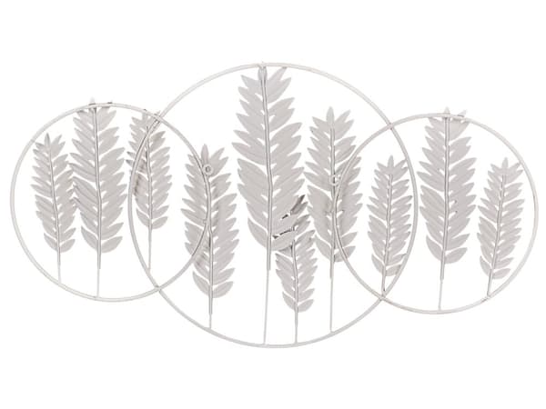 Seinäkoriste kulta vihreä rauta 90 x 1 x 50 cm ripustuskoukuilla käsintehty lehdillä moderni tyyli