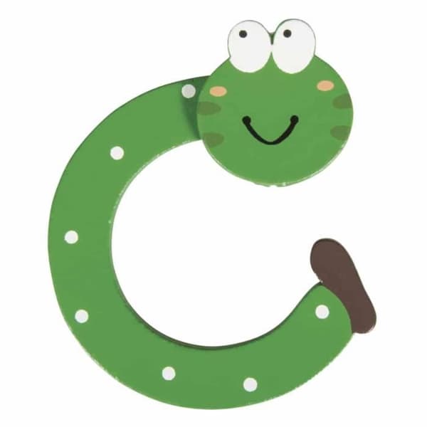 Träalfabet för barns förnamn (ca 5cm) Bokstaven C - Rayher Flerfärgad - Sortiment.