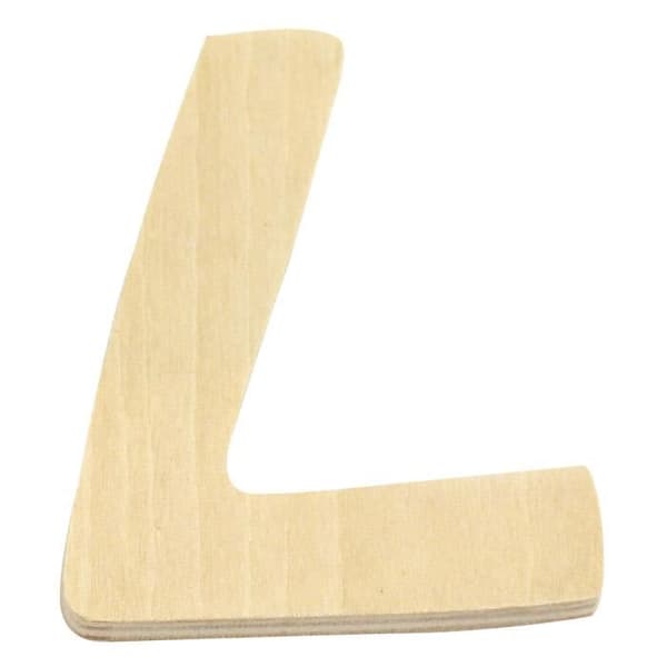 Träbokstav L,FSC Mix Credit, 6cm
