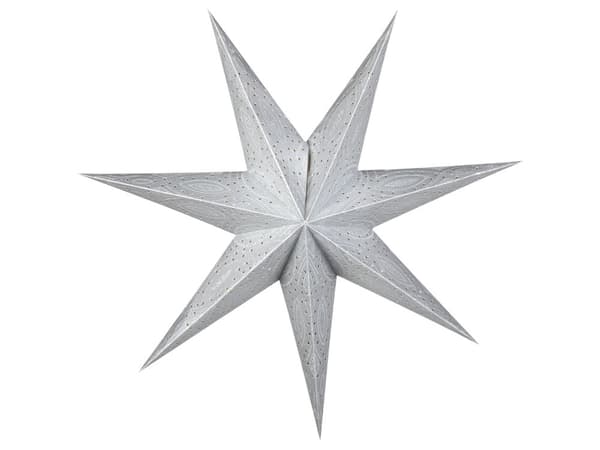 Stjerner Multifarvet Papir 60 cm sæt af 4 Dekorativ Moderne Hænge Pendel Kæmpe 3D Julestjerne med Lys Tilbehør over Juletræet