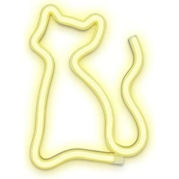 Väggdekoration - FOREVER - LED Neonlampa Kiss - USB-strömförsörjning - 3 AA-batterier - Modern design