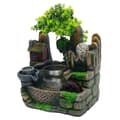 Miniatyrbild 1 av 2: Trädgårdsdekoration Fontän, Kristallkula Funktion, Feng Shui Hjul för Lycka,armégrönt