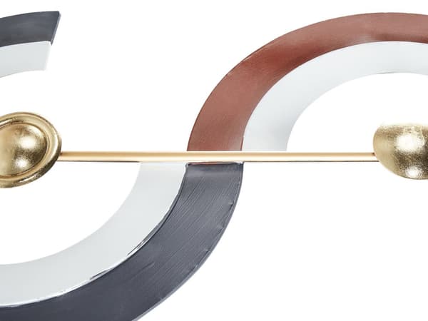 Vægdekoration Flerfarvet jern 42 x 99 cm Metallic Moderne stil Interiør Vægkunst