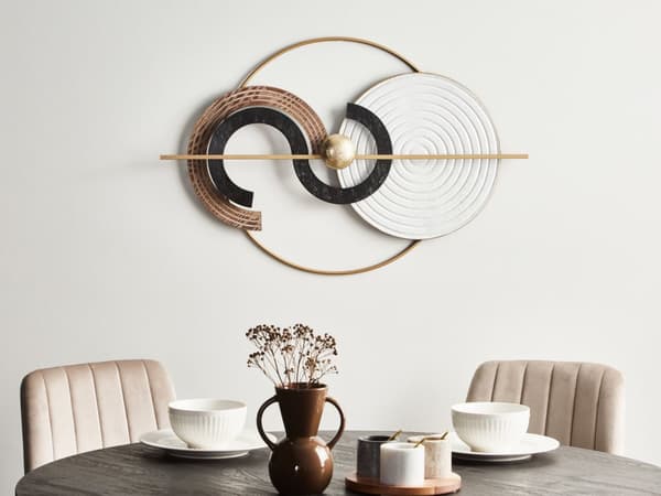 Vægdekoration Gråt jern 50 x 99 cm Metallic Uregelmæssig form Moderne stil Interiør Vægkunst