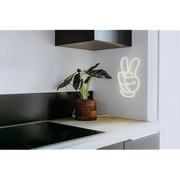 Yellowpop Neon skylt, Disney handskar (fred), neonskylt för väggdekoration, energisnåla LED neonskott för alla