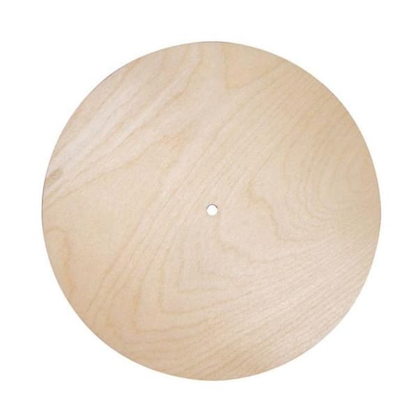 Rund träplatta för klocka 25 cm