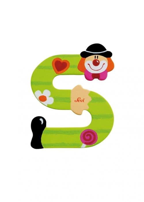 Clown bokstaven S - Sevi