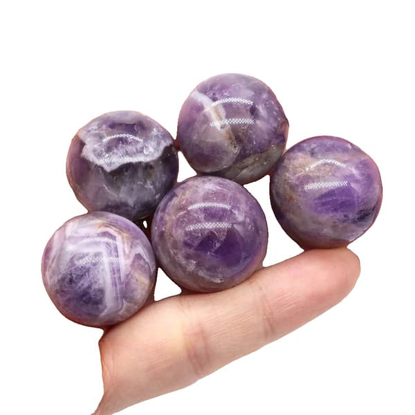 Pallo, 20 mm Koko, Parantaminen ja Koristelu, Tee-se-itse Jalokivi,Ametisti, 10 kpl