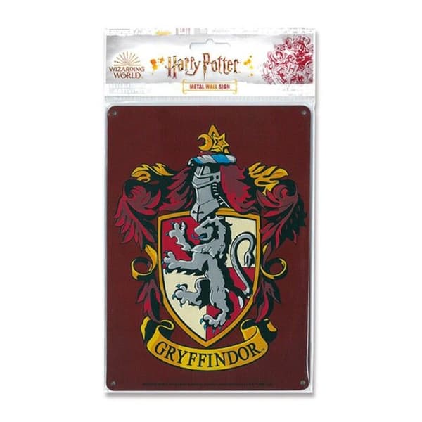 Liten Dekorativ Metallplakett Harry Potter A5 - GRYFFONDOR