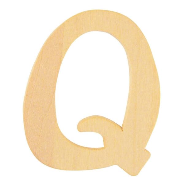 Träbokstav 6 cm Bokstav Q