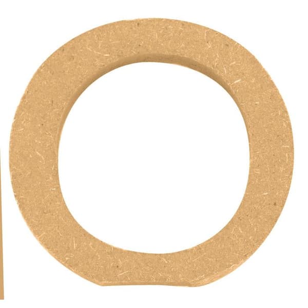 Bokstav i MDF-trä 5 x 1,2 cm Bokstav O