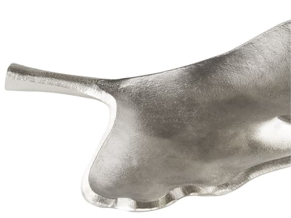 Prydnadsfat Set Silver Metall 2 Smycken Ring Hållare Bricka Ginkgo Motiv Dekoration