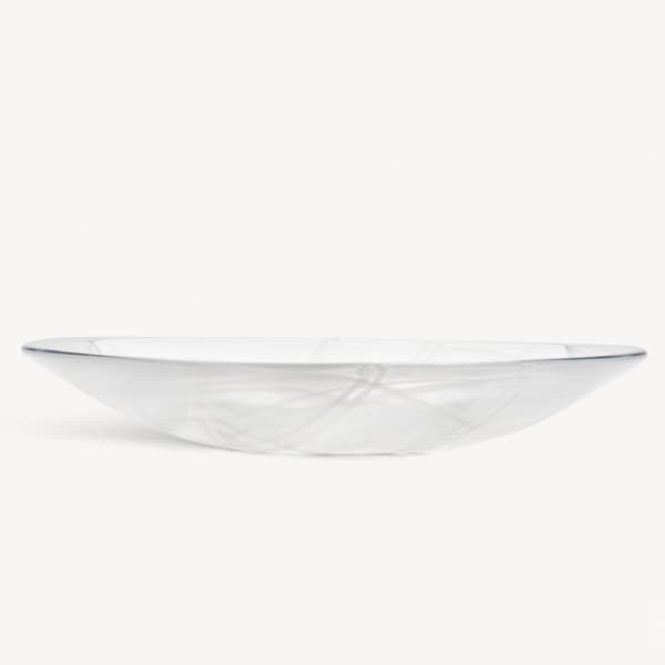 Contrast Dish White, Ø 38cm - Kosta Boda
