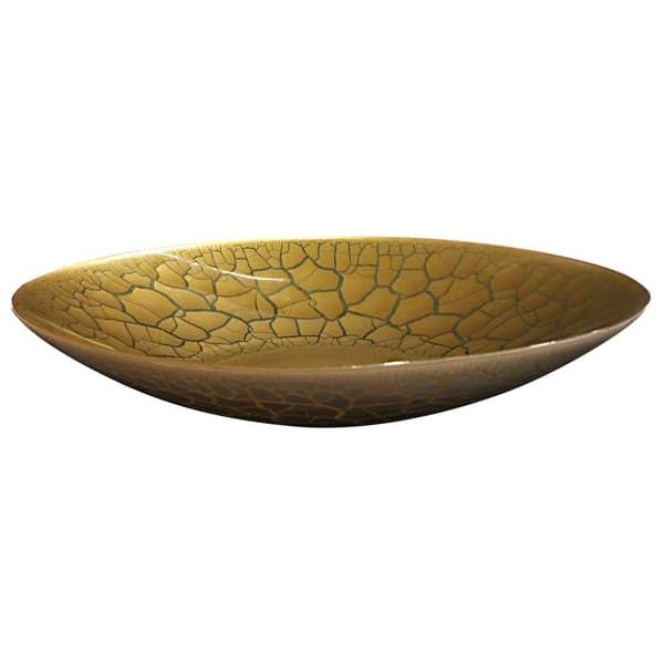 Croco Dish White/Gold, Ø 39cm - Nybro