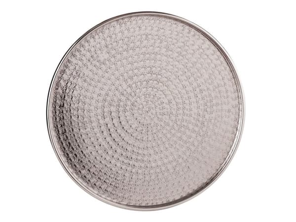 Dekorativ bricka Ø 40 cm runt Silver Candlelight bricka