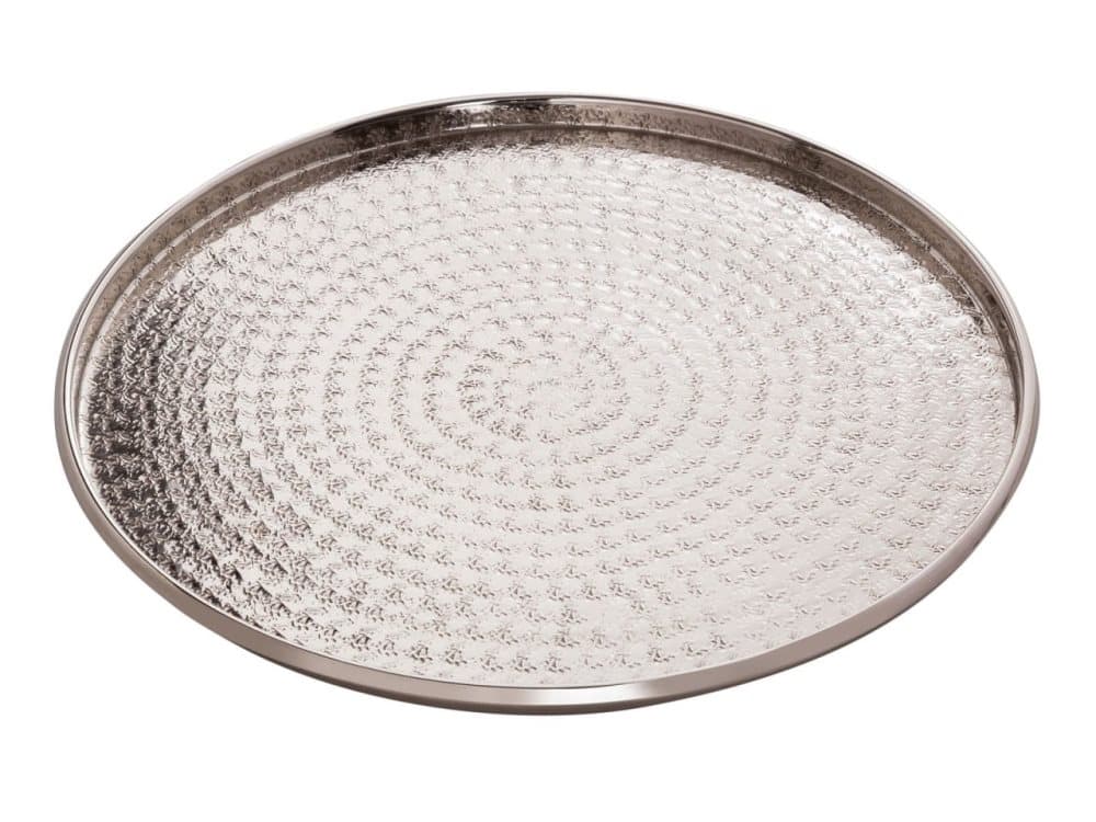 Dekorativ bricka Ø 40 cm runt Silver Candlelight bricka