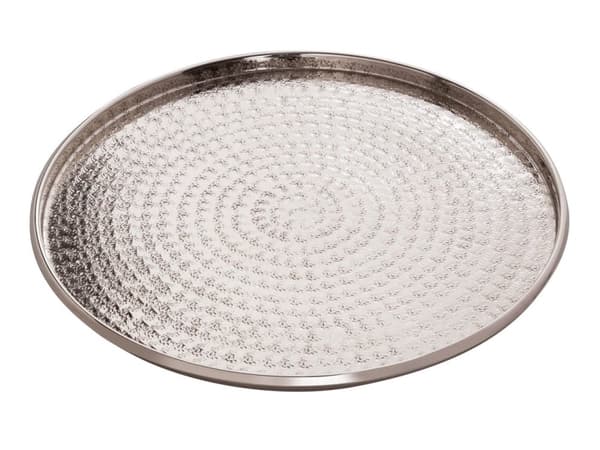 Dekorativ bricka Ø 40 cm runt Silver Candlelight bricka