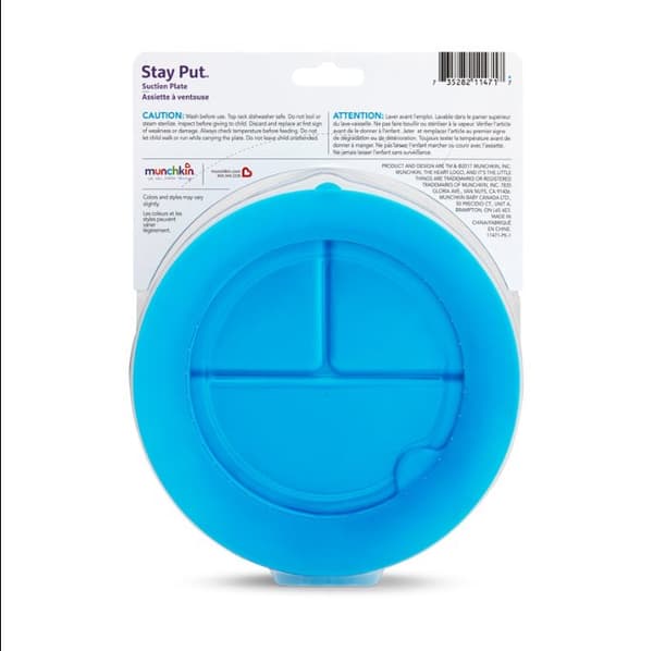 Munchkin Stay Put Suction Plate Blue