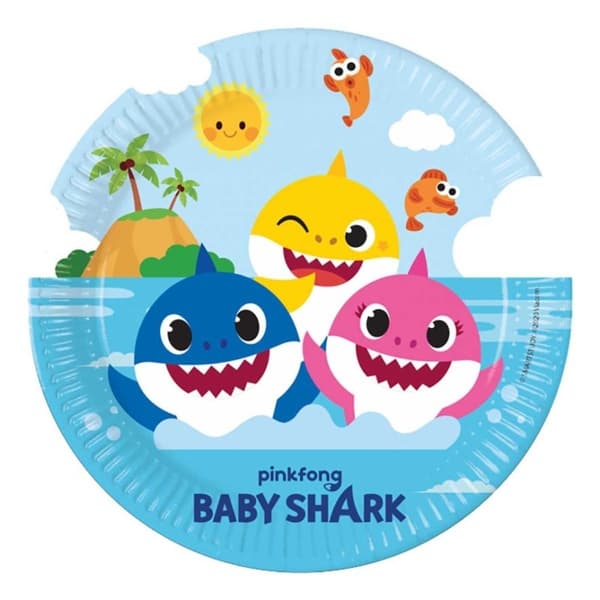 Buttericks Lautaset, Baby Shark 8 kpl