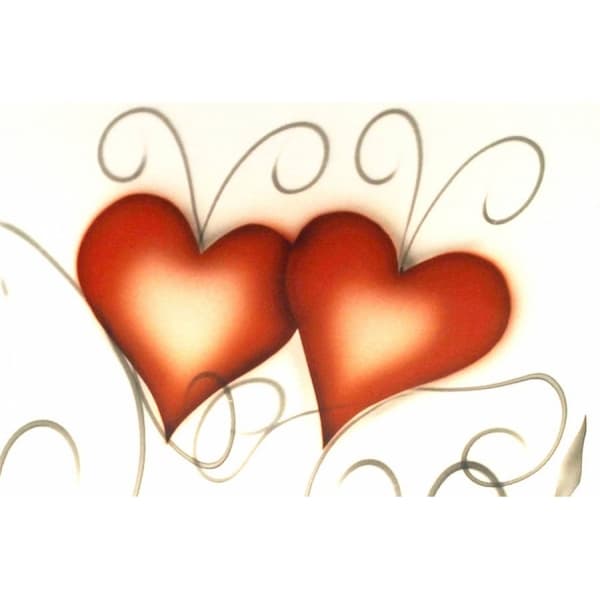 Crystal Ink Platter Heart 39cm - Nybro