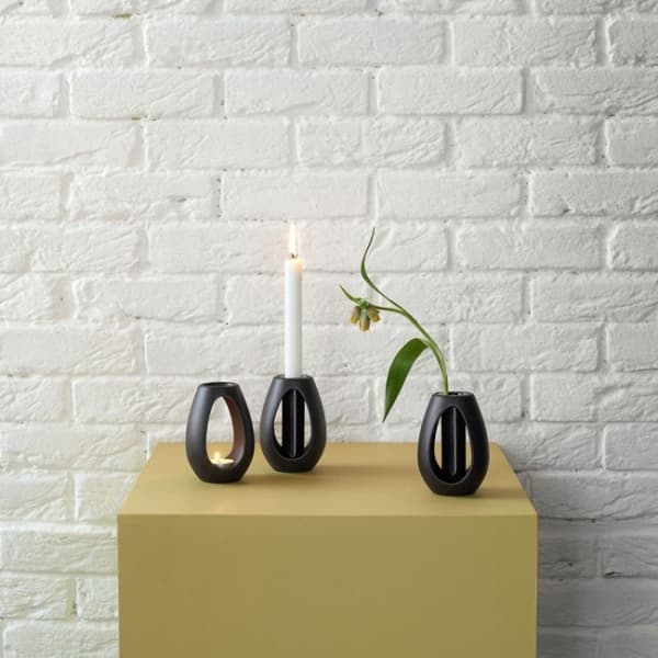 Kokong Oval Dish, Black, 40cm - Kähler