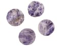 Miniatyrbillede 4 af 6: Sæt med 4 bordskånere Purple Agate Stone Round 10 cm Golden Accents Modern Glam Dining Room Kitchen Serving Accessories