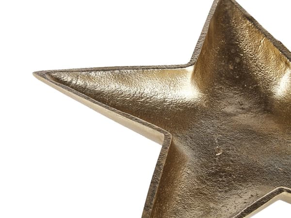 Prydnadsfat Set Guld Metall 2 Smycken Brickor Stjärnmotiv Dekor