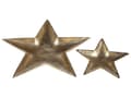 Miniatyrbild 1 av 6: Prydnadsfat Set Guld Metall 2 Smycken Brickor Stjärnmotiv Dekor
