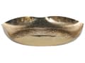 Miniatyrbild 6 av 9: Set med 3 Dekorativa Prydnadsfat Guld Metall Smyckesfat Runda Fat Texturerade Glamour Hemtillbehör