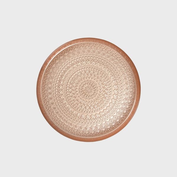 Koristeellinen tarjotin | ASALI | lasi beige | 33x3,3cm | 732119