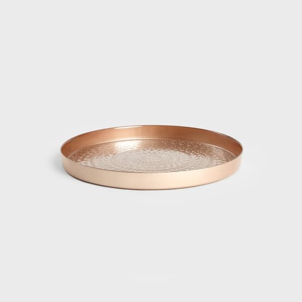 Koristeellinen tarjotin | ASALI | lasi beige | 33x3,3cm | 732119