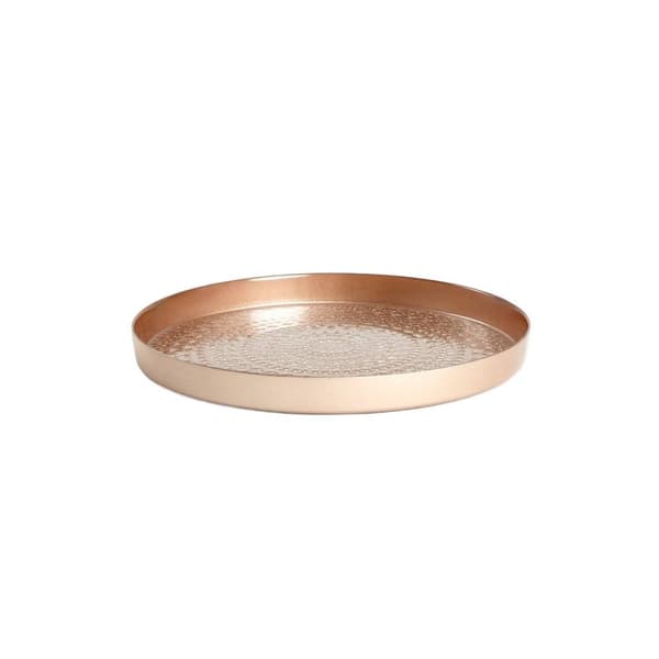 Koristeellinen tarjotin | ASALI | lasi beige | 33x3,3cm | 732119