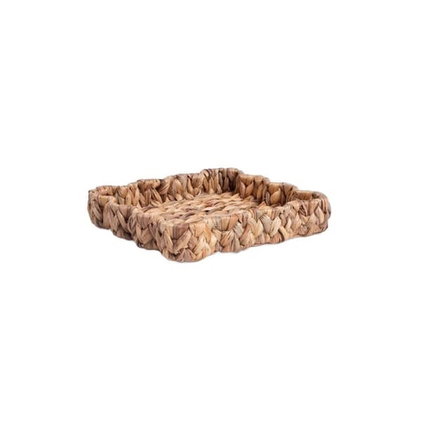 HYACINTH dekorativ bakke lavet af vandhyacint 27x27x5 cm