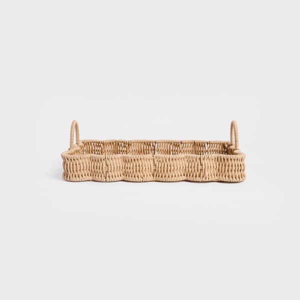 Koristeellinen tarjotin | COBELS | punottu luonnon | 34x23x5cm | 728280