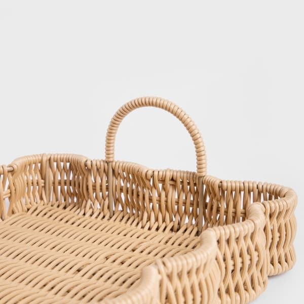 Koristeellinen tarjotin | COBELS | punottu luonnon | 34x23x5cm | 728280