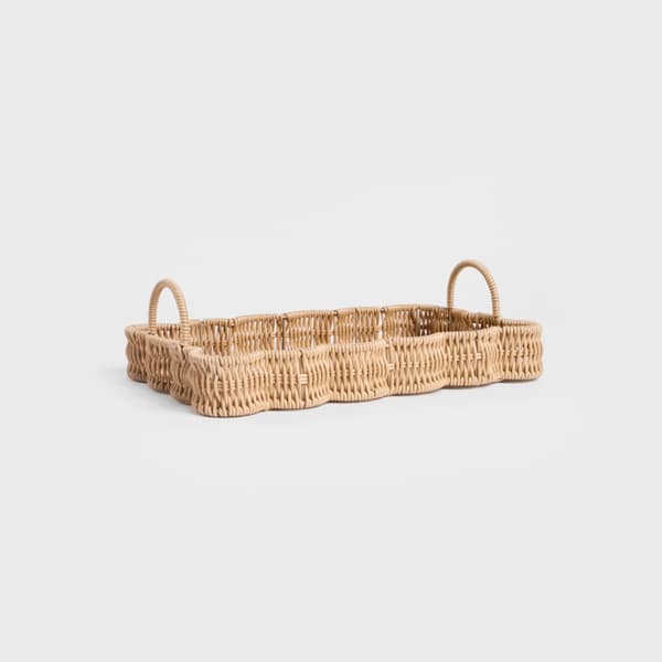 Koristeellinen tarjotin | COBELS | punottu luonnon | 34x23x5cm | 728280