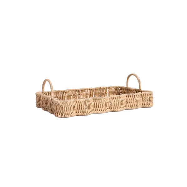 Koristeellinen tarjotin | COBELS | punottu luonnon | 34x23x5cm | 728280