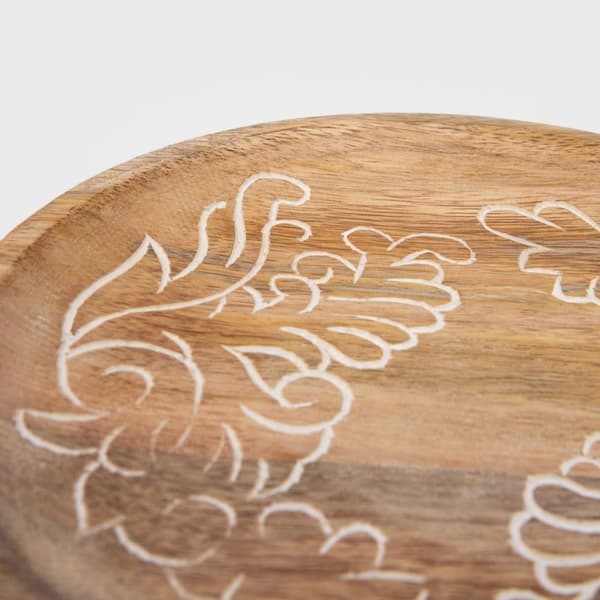 Dekorativ bakke | FLOAR | lavet af mangotræ | 20 cm | 727702