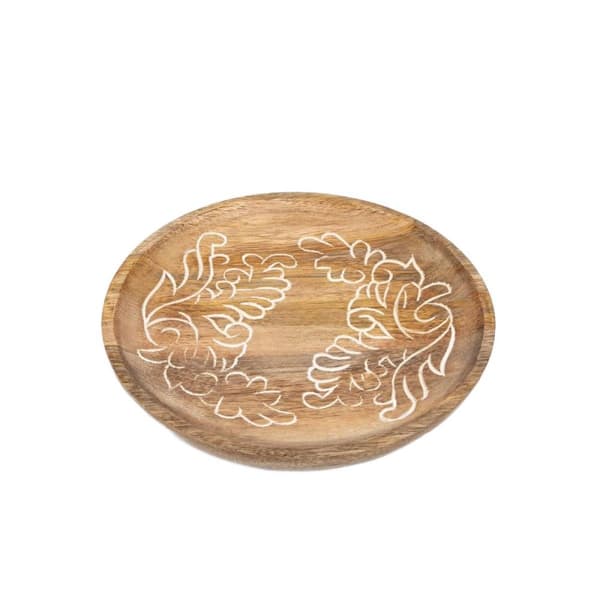 Dekorativ bakke | FLOAR | lavet af mangotræ | 20 cm | 727702