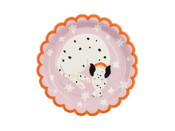 Dalmatiska tallrikar, 18x18 cm, blandade (1 förpackning / 6 st.)