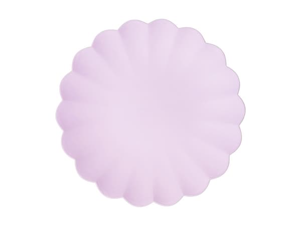 Plasttallrikar Frill, 22 x 22 cm, lila (1 förpackning / 4 st.)