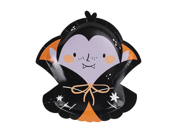 Dracula-lautaset, 23x25 cm, sekoitus (1 pkt / 6 kpl)