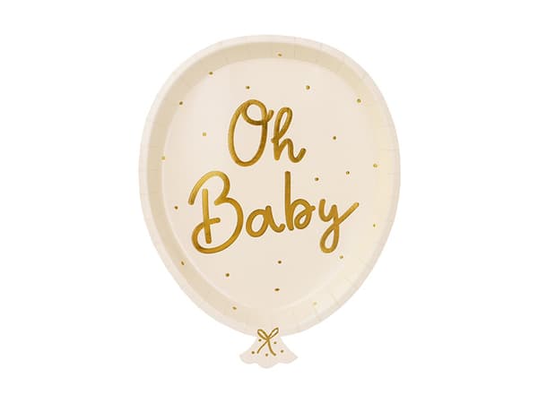 Oh baby tallrikar, mix, 17,5x22 cm (1 förpackning / 6 st.)