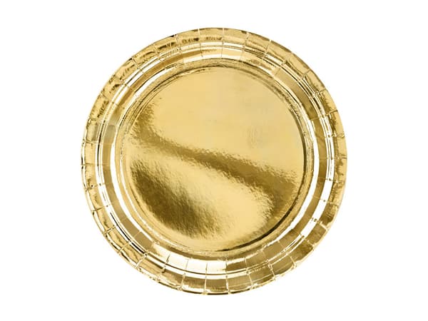 Tallrikar, guld, 23 cm (1 förpackning / 6 st.)