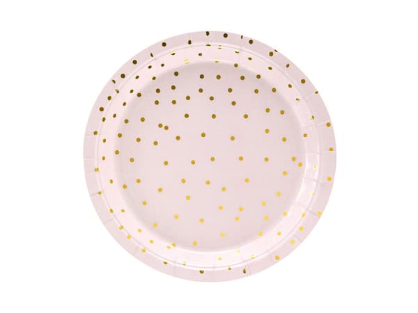 Dots tallerkener, lyserøde, 18 cm (1 pakke / 6 stk.)