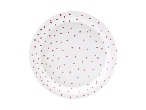 Dots tallrikar, vita, 18 cm (1 förpackning / 6 st.)